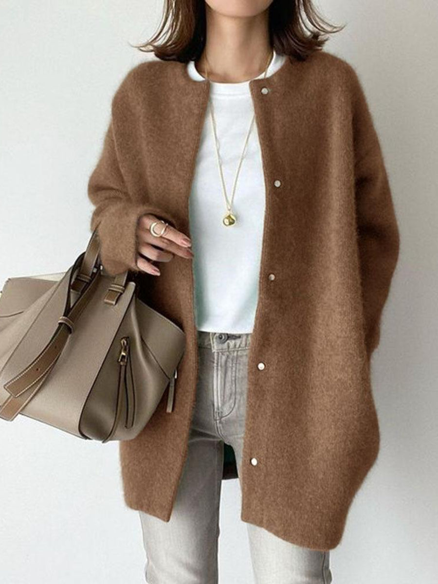 Long Sleeve Button Front Cardigan